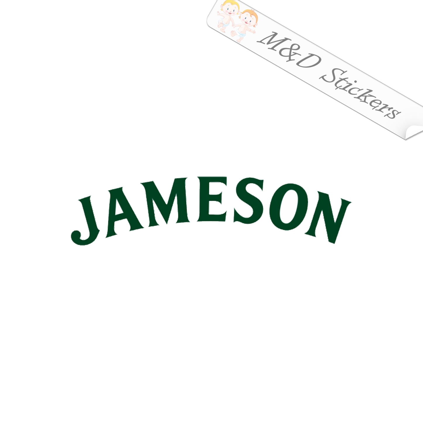 Jameson Logo (4.5" - 30") Vinyl Decal in Different colors & size for Cars/Bikes/Windows