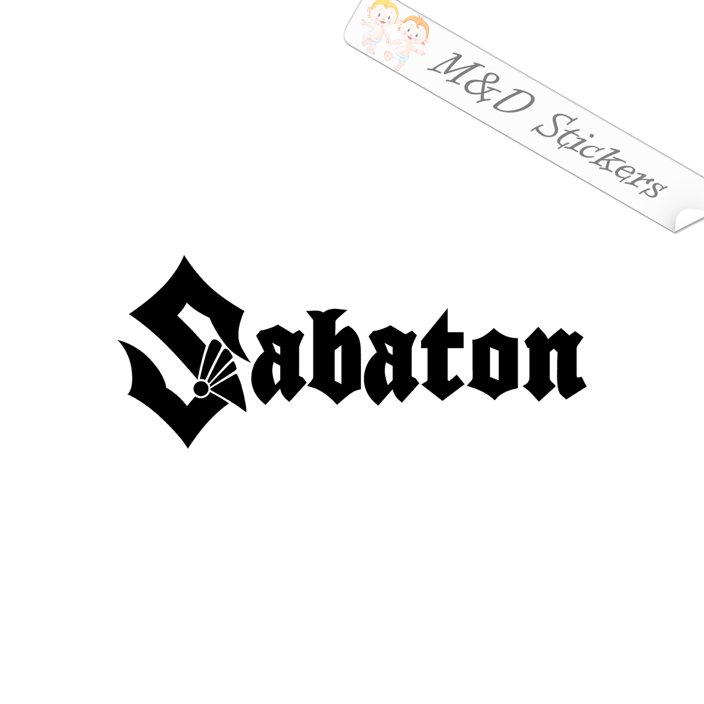 Sabaton Music band Logo (4.5" - 30") Vinyl Decal in Different colors & size for Cars/Bikes/Windows