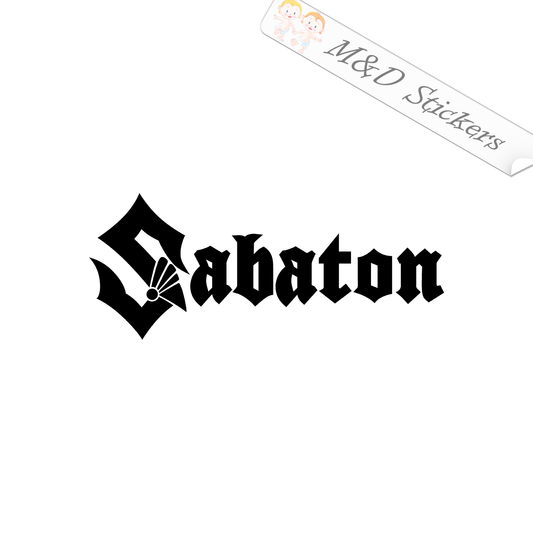 Sabaton Music band Logo (4.5" - 30") Vinyl Decal in Different colors & size for Cars/Bikes/Windows