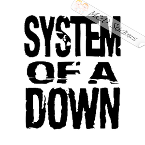 System of a Down Music band Logo (4.5" - 30") Vinyl Decal in Different colors & size for Cars/Bikes/Windows