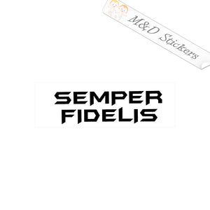 US Marine Corps Semper Fidelis (4.5" - 30") Vinyl Decal in Different colors & size for Cars/Bikes/Windows