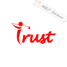 Trust golf balls Logo (4.5" - 30") Vinyl Decal in Different colors & size for Cars/Bikes/Windows