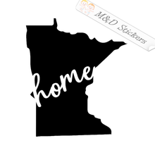 Minnesota State Shape Home (4.5" - 30") Vinyl Decal in Different colors & size for Cars/Bikes/Windows