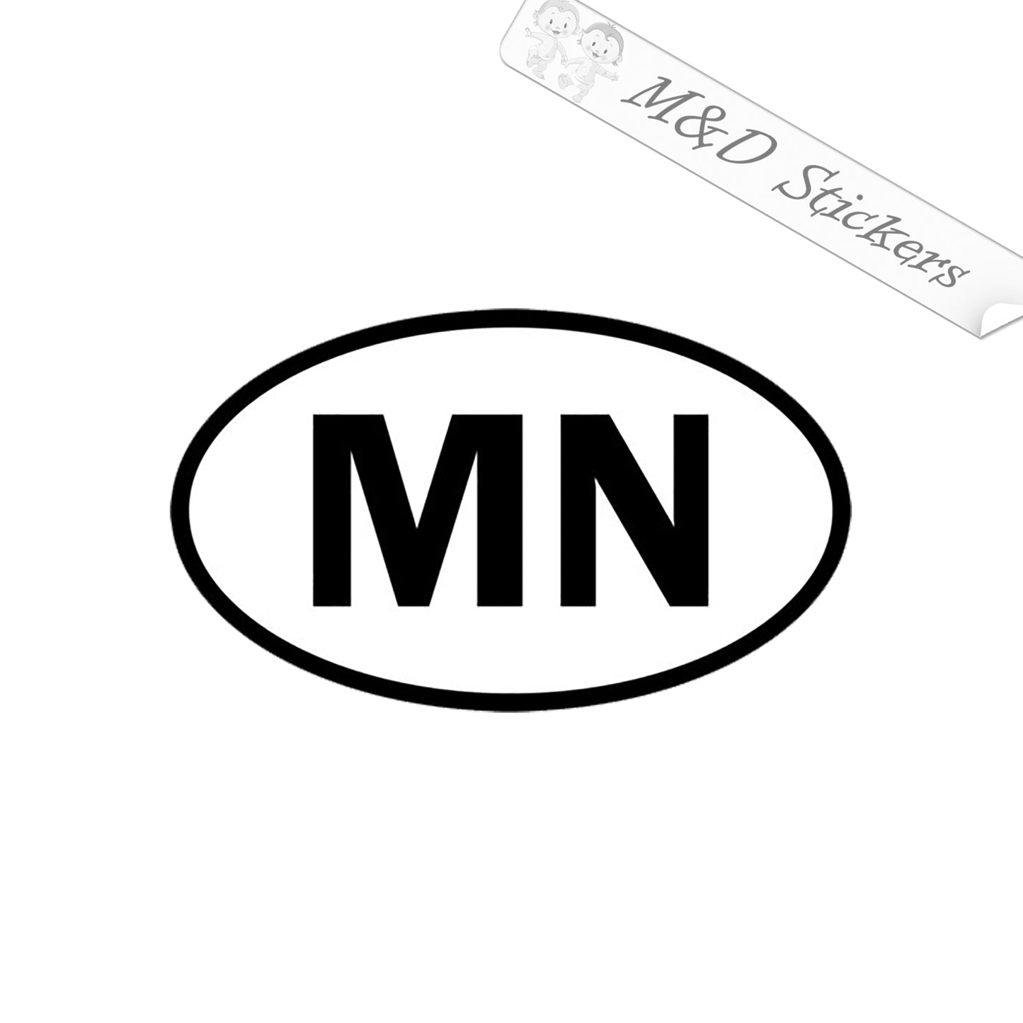 Minnesota state Eurostyle bumper sticker (4.5" - 30") Vinyl Decal in Different colors & size for Cars/Bikes/Windows