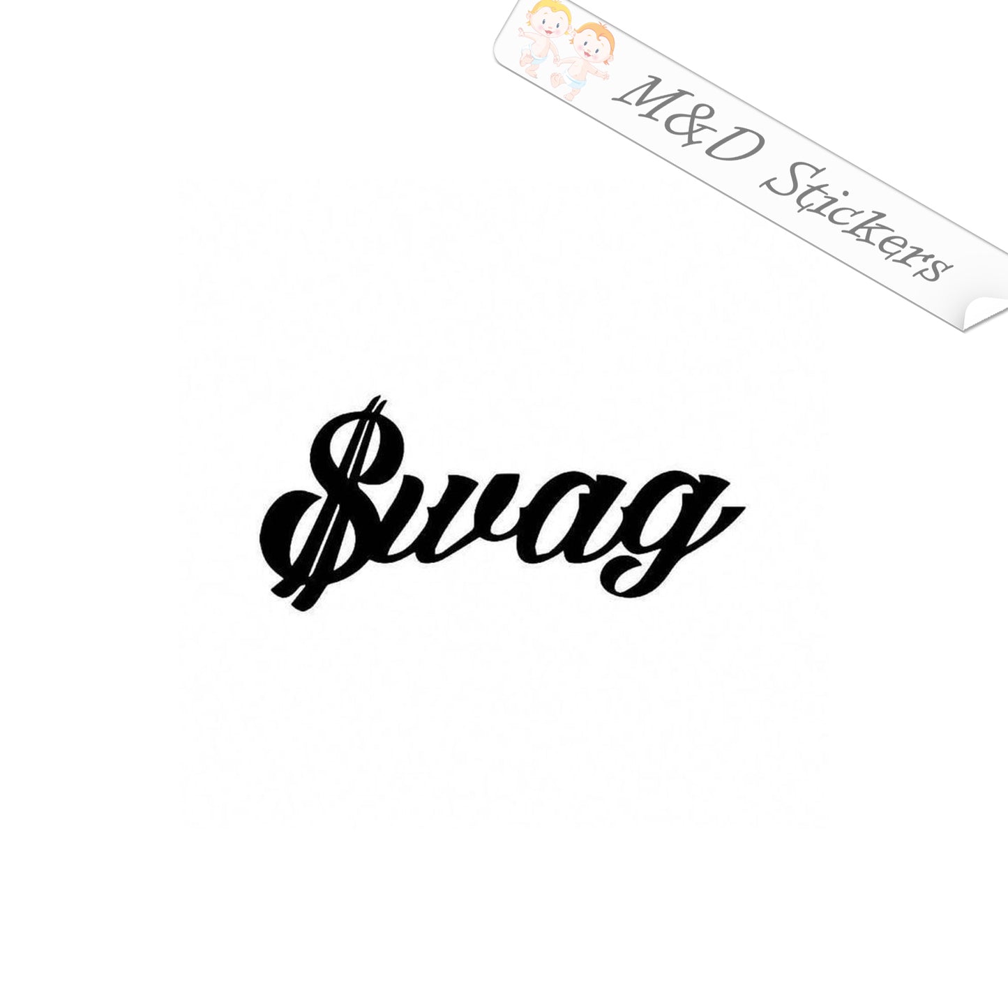 2x Swag Vinyl Decal Sticker Different colors & size for Cars/Bikes/Windows