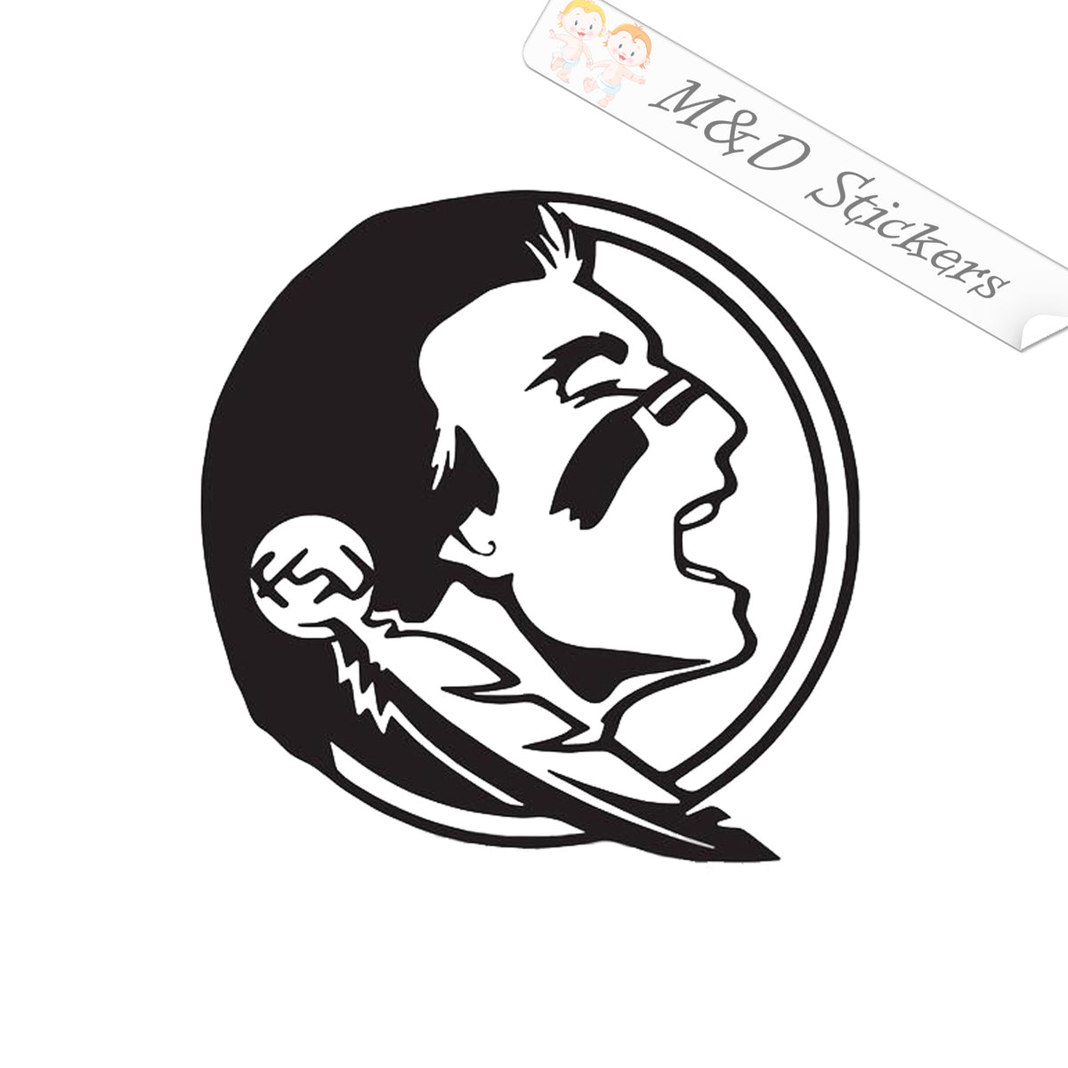 Fsu Auto Sticker FSU Florida State University Seminoles football Logo (4.5