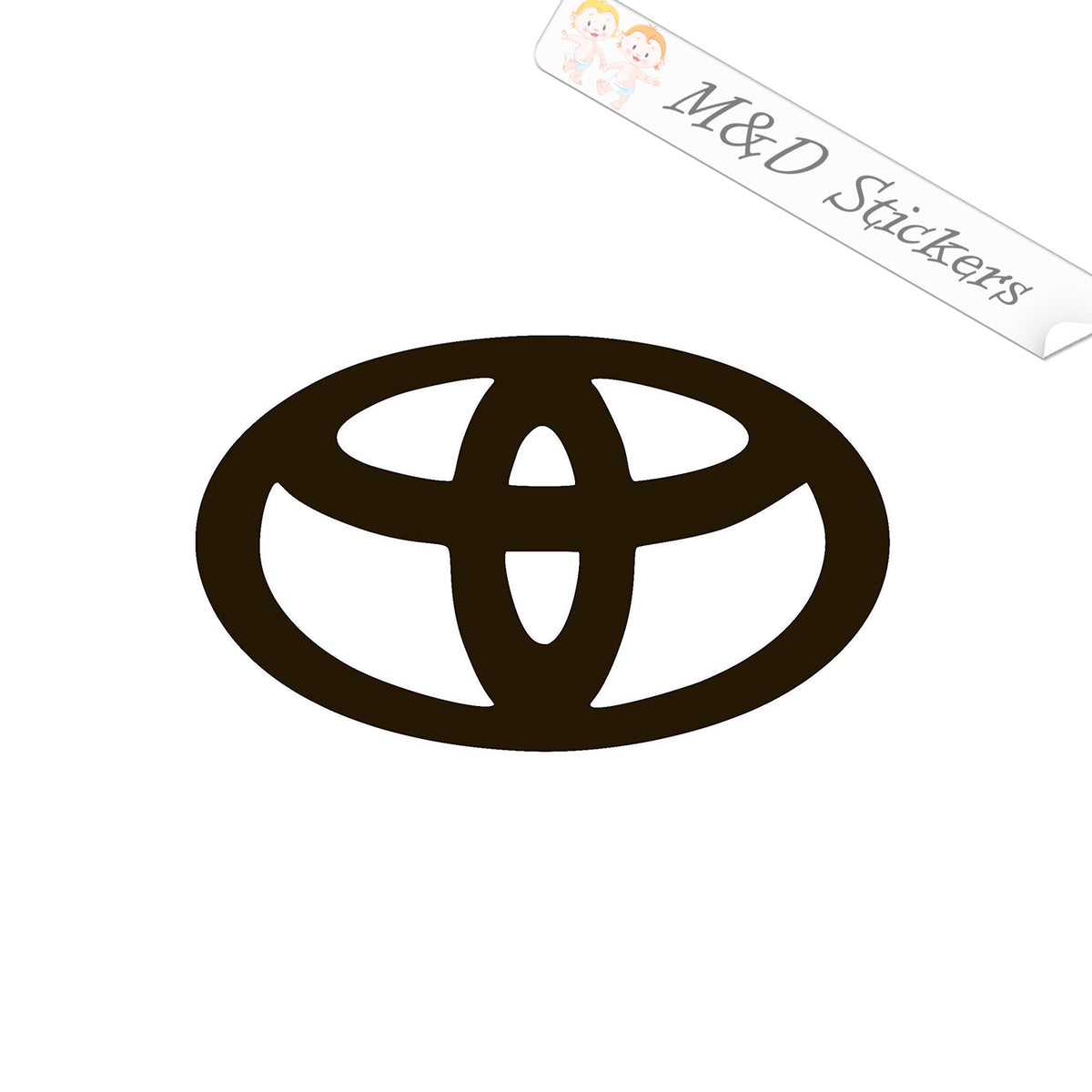 2x Toyota Logo Vinyl Decal Sticker Different colors & size for Cars/Bi ...