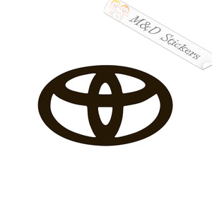 2x Toyota Logo Vinyl Decal Sticker Different colors & size for Cars/Bikes/Windows