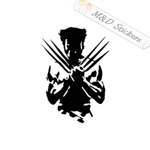 2x Wolverine X-Men Vinyl Decal Sticker Different colors & size for Cars/Bikes/Windows
