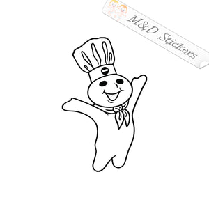 Pillsbury Doughboy (4.5" - 30") Vinyl Decal in Different colors & size for Cars/Bikes/Windows