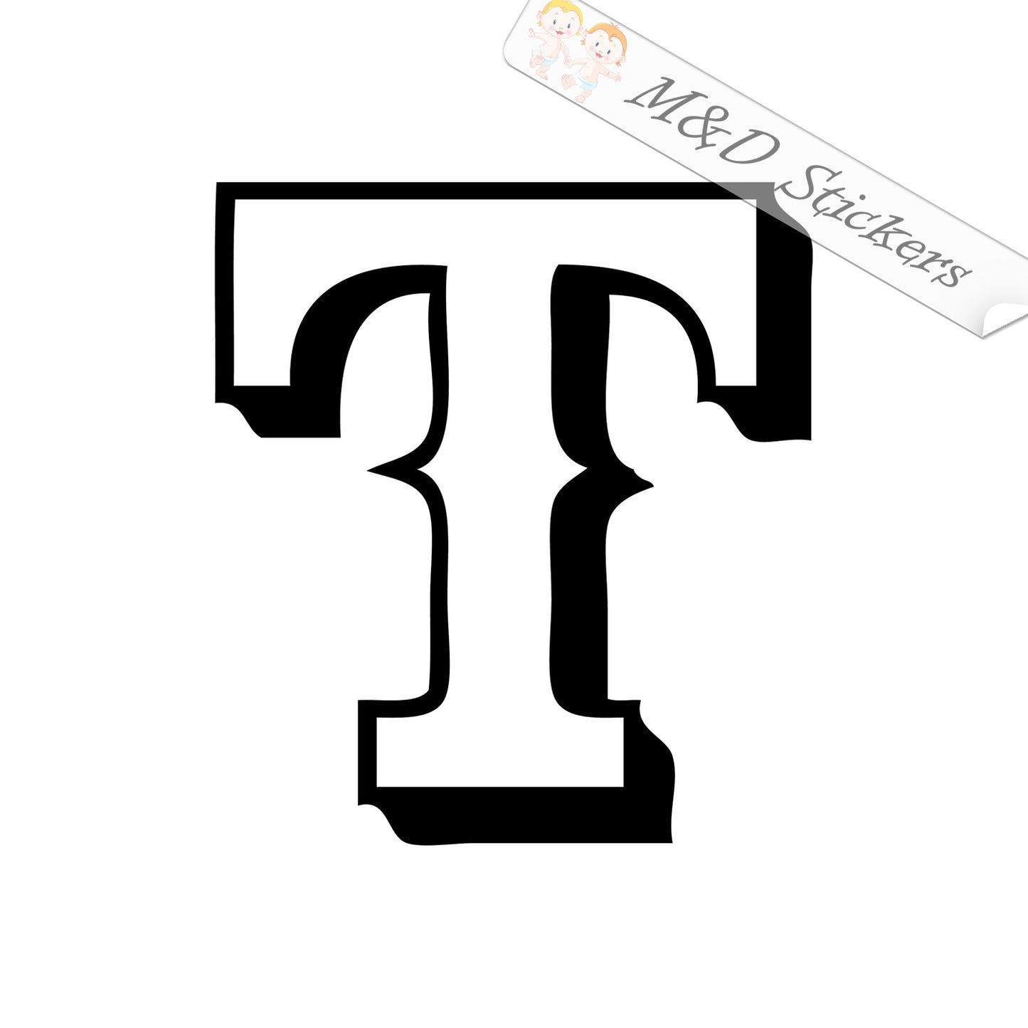 2x Texas Rangers Vinyl Decal Sticker Different colors & size for Cars/Bikes/Windows