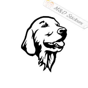 2x Labrador retriever Dog Vinyl Decal Sticker Different colors & size for Cars/Bikes/Windows