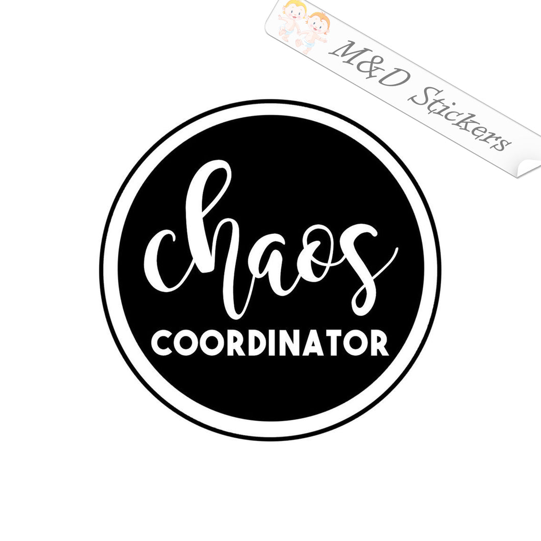 2x Chaos coordinator Vinyl Decal Sticker Different colors & size for Cars/Bikes/Windows