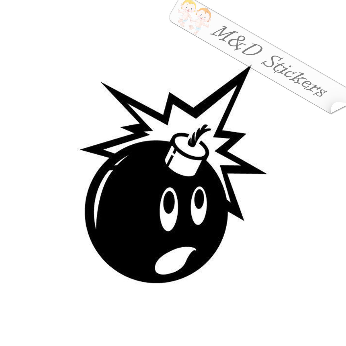 The Hundreds Bomb Logo (4.5" - 30") Vinyl Decal in Different colors & size for Cars/Bikes/Windows