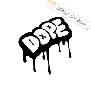 2x Dope Vinyl Decal Sticker Different colors & size for Cars/Bikes/Windows