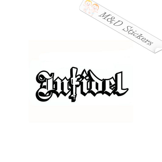2x Infidel Vinyl Decal Sticker Different colors & size for Cars/Bikes/Windows