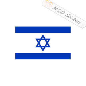 2x Israel flag Vinyl Decal Sticker Different colors & size for Cars/Bikes/Windows