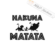 2x Hakuna Matata Vinyl Decal Sticker Different colors & size for Cars/Bikes/Windows