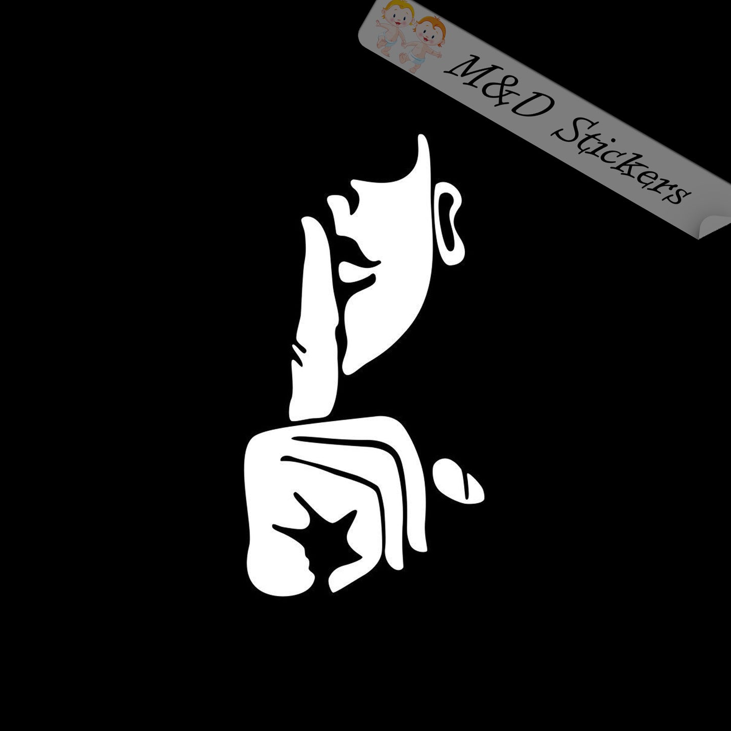 2x Don't talk Vinyl Decal Sticker Different colors & size for Cars/Bikes/Windows