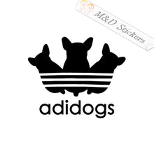 2x Adidas style Adidogs Logo Vinyl Decal Sticker Different colors & size for Cars/Bikes/Windows