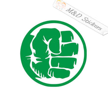 2x Hulk fist Vinyl Decal Sticker Different colors & size for Cars/Bikes/Windows