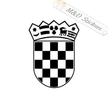 Croatian Coat of Arms (4.5" - 30") Vinyl Decal in Different colors & size for Cars/Bikes/Windows