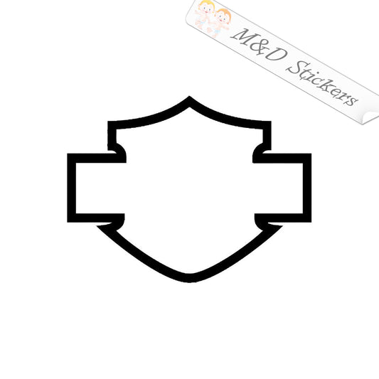 2x Harley outline Logo Vinyl Decal Sticker Different colors & size for Cars/Bikes/Windows