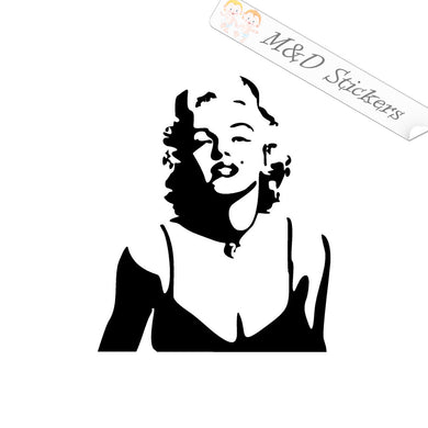2x Marilyn Monroe Vinyl Decal Sticker Different colors & size for Cars/Bikes/Windows