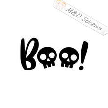 2x Boo! Vinyl Decal Sticker Different colors & size for Cars/Bikes/Windows