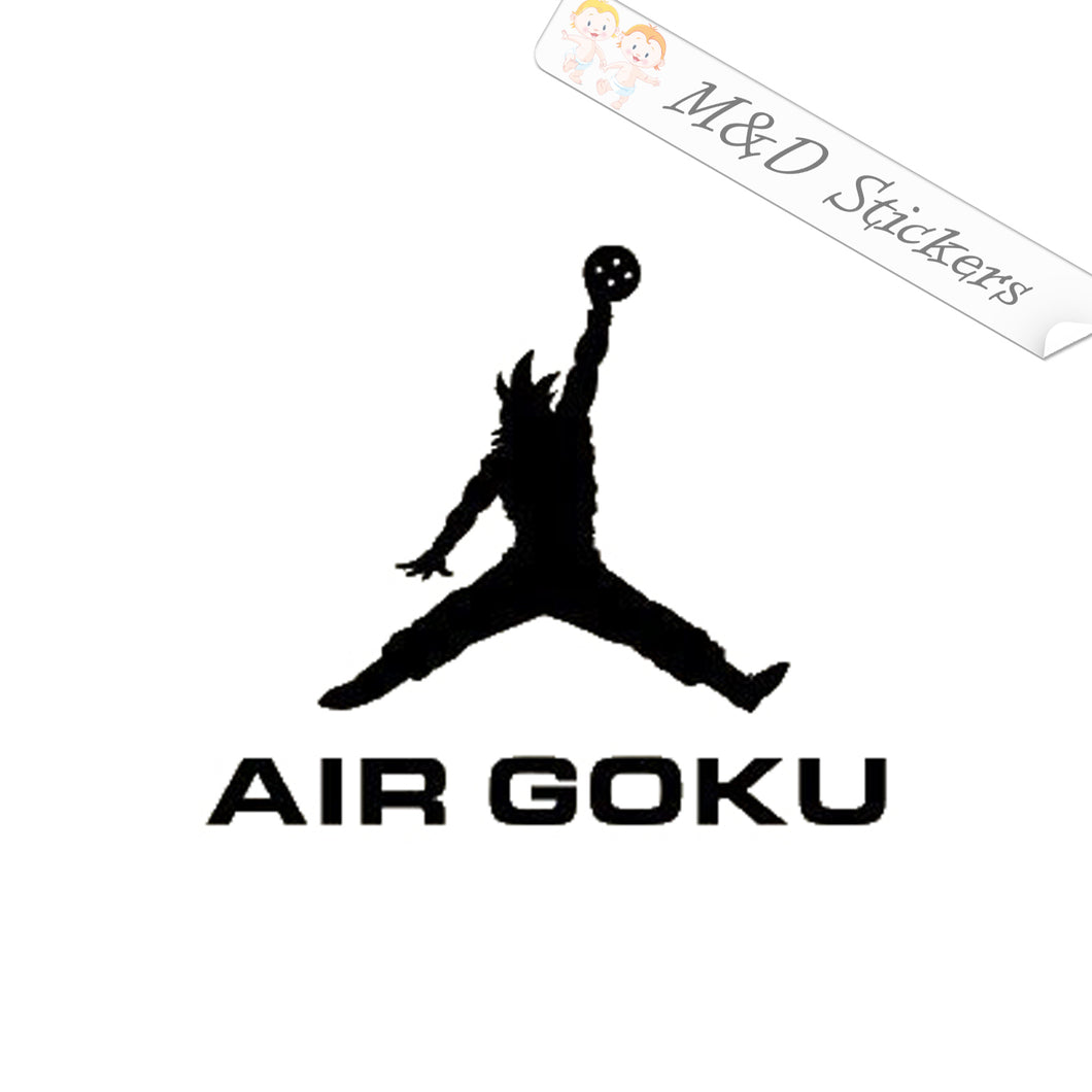 2x Air Goku Logo Vinyl Decal Sticker Different colors & size for Cars/Bikes/Windows
