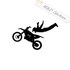 Motorcycle stunt rider (4.5" - 30") Vinyl Decal in Different colors & size for Cars/Bikes/Windows