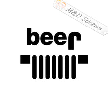 2x Jeep - beer Vinyl Decal Sticker Different colors & size for Cars/Bikes/Windows