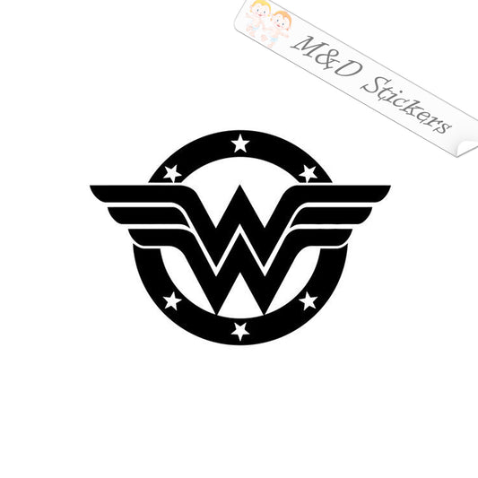2x Wonder woman Vinyl Decal Sticker Different colors & size for Cars/Bikes/Windows