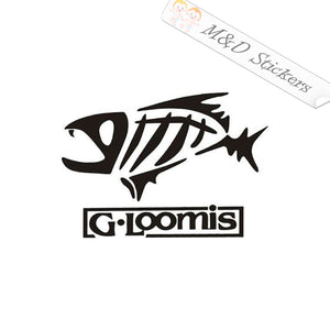 2x G Loomis Fishing Rods Vinyl Decal Sticker Different colors & size for Cars/Bikes/Windows