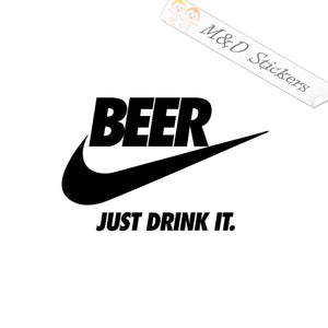 2x Nike - Beer Logo Vinyl Decal Sticker Different colors & size for Cars/Bikes/Windows