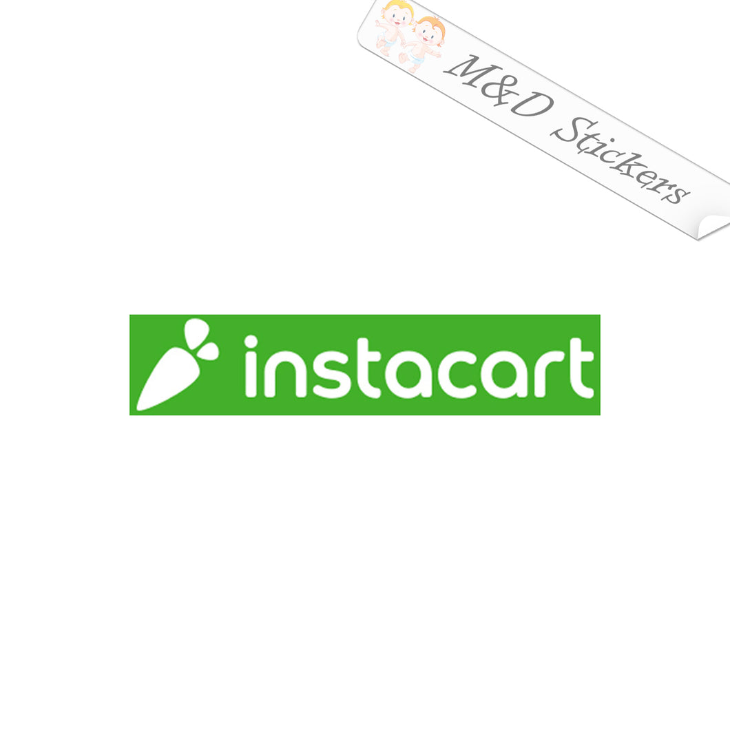 2x Instacart Logo Vinyl Decal Sticker Different colors & size for Cars/Bikes/Windows