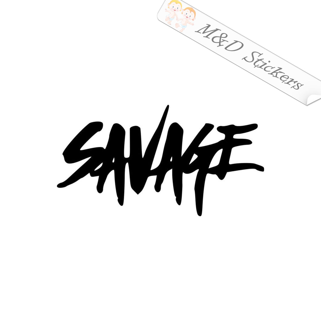 2x Savage Vinyl Decal Sticker Different colors & size for Cars/Bikes/Windows