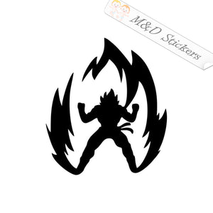 2x Goku Dragonball Z in Flame Vinyl Decal Sticker Different colors & size for Cars/Bikes/Windows