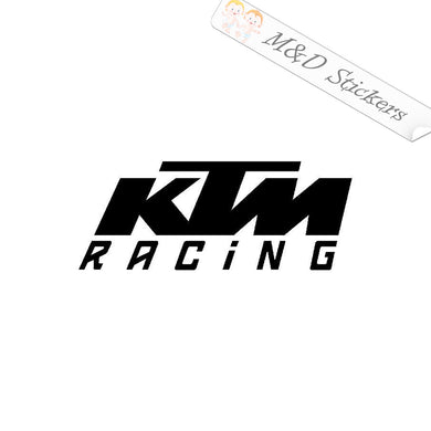 2x KTM Racing Logo Vinyl Decal Sticker Different colors & size for Cars/Bikes/Windows