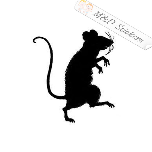 2x Rat Vinyl Decal Sticker Different colors & size for Cars/Bikes/Windows
