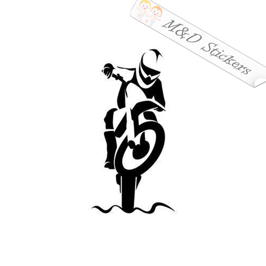 2x Motorcycle rider Vinyl Decal Sticker Different colors & size for Cars/Bikes/Windows