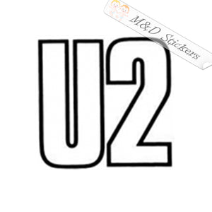 U2 Music band Logo (4.5" - 30") Vinyl Decal in Different colors & size for Cars/Bikes/Windows