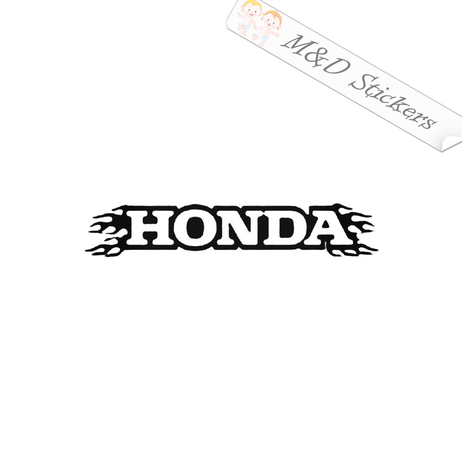 2x Honda Logo Vinyl Decal Sticker Different colors & size for Cars