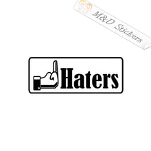 2x F*ck Haters Vinyl Decal Sticker Different colors & size for Cars/Bikes/Windows