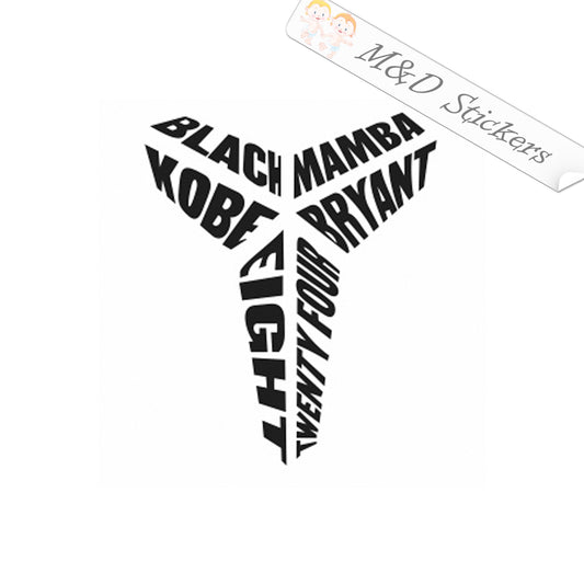 Kobe Bryant Black Mamba sign Basketball NBA Logo (4.5" - 30") Vinyl Decal in Different colors & size for Cars/Bikes/Windows