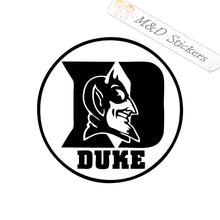 Duke Blue Devils football (4.5" - 30") Vinyl Decal in Different colors & size for Cars/Bikes/Windows