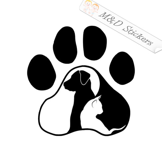 Love paw (4.5" - 30") Vinyl Decal in Different colors & size for Cars/Bikes/Windows
