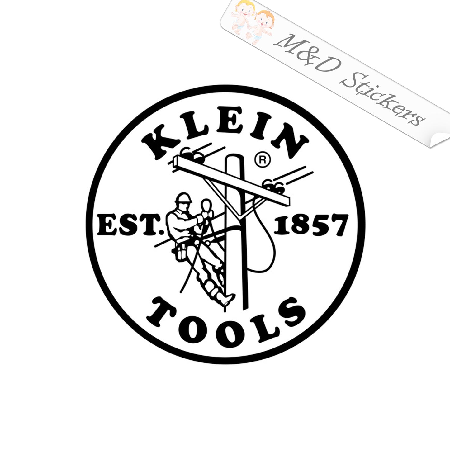 Klein tools Logo (4.5" - 30") Vinyl Decal in Different colors & size for Cars/Bikes/Windows