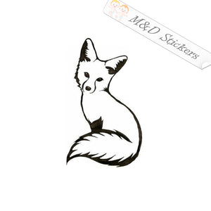 2x Fox Vinyl Decal Sticker Different colors & size for Cars/Bikes/Windows