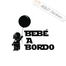 2x Baby on board Star Wars Bebe a bordo Vinyl Decal Sticker Different colors & size for Cars/Bikes/Windows